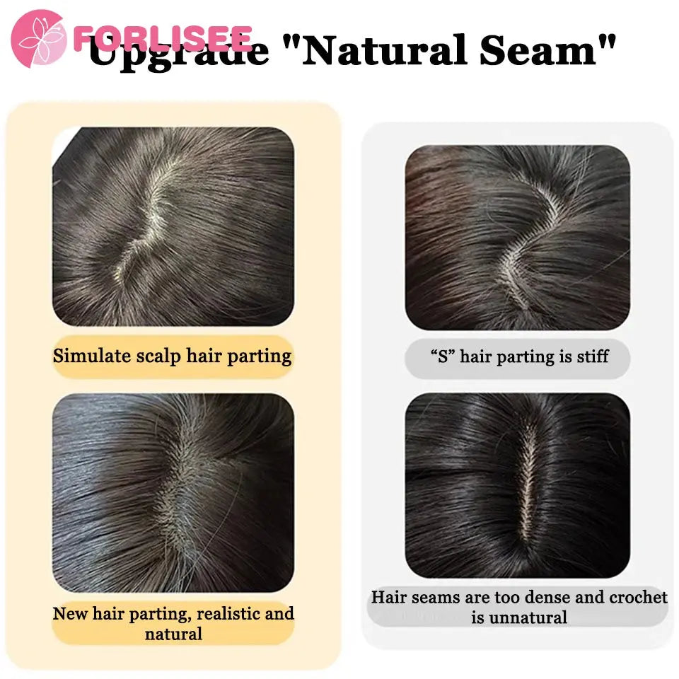 FORLISEE Synthetic Wig Short Black Brown with Bangs for Women Bob Straight Wig High Temperature Daily Cosplay Party Wigs Beauty hair & fashionfj