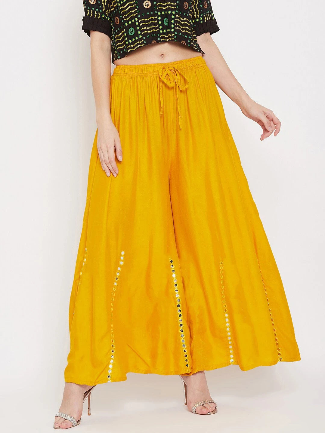 Indian Saree Long Cotton Silk Yellow Ethnic Style Thin Breathable Top Pants Scarf Indian Sari Traditional Indian Clothing Set Beauty hair & fashionfj