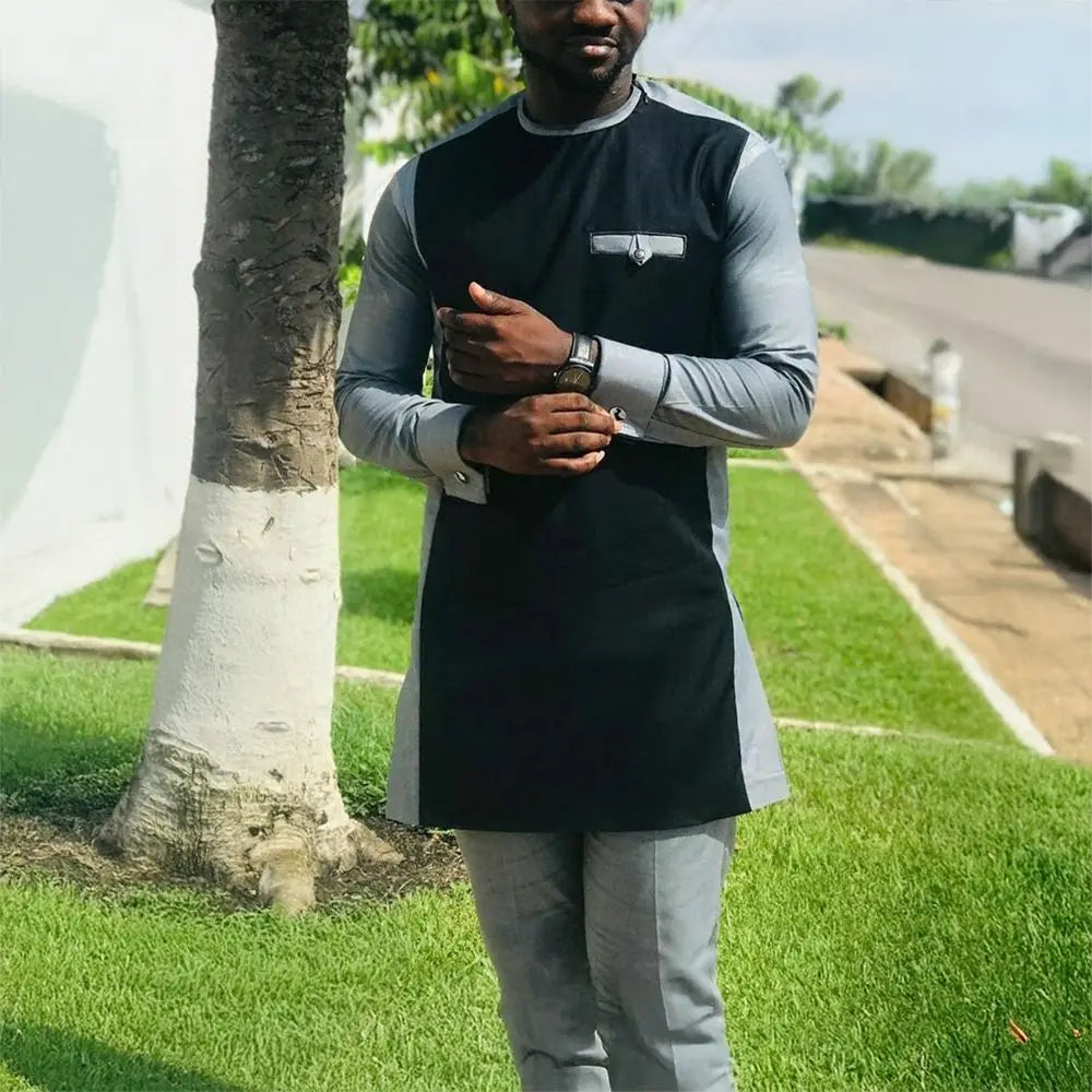 2 pieces kaftan outfits africa set clothing wedding evening dress dashiki african traditional dresses clothes for men 2025 Beauty hair & fashionfj