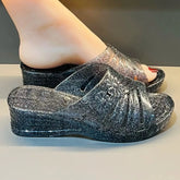 Transparent Jelly Slippers Women&