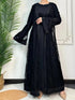 Ramadan Eid Prayer Lace Abaya 2 Piece Set Inner Dress Women Flare Sleeve Long Abayas Kaftan Djellaba Dubai Party Vestidos 2024 Beauty hair & fashionfj