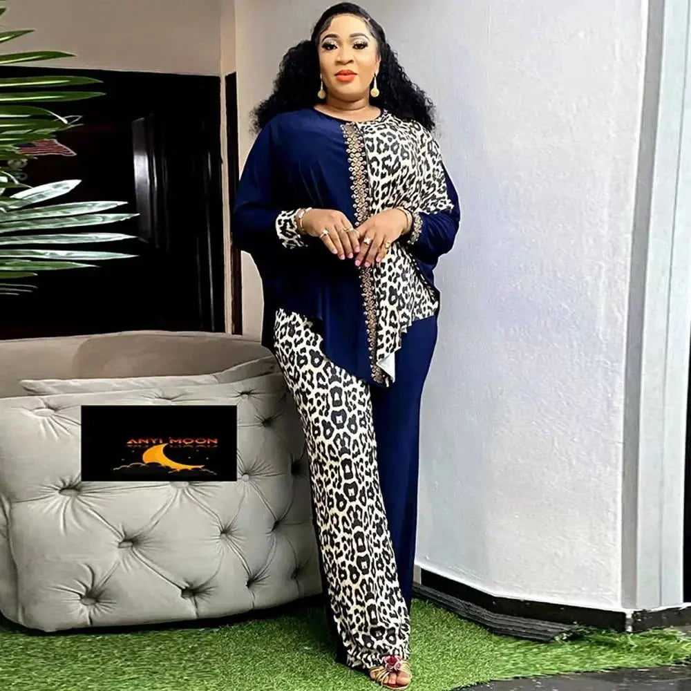 2 Piece Women Sets Dashiki African New Arrival Spring Autumn Matching Sets Two Pieces Sets Top Pants Suits Outfits Clothing Beauty hair & fashionfj