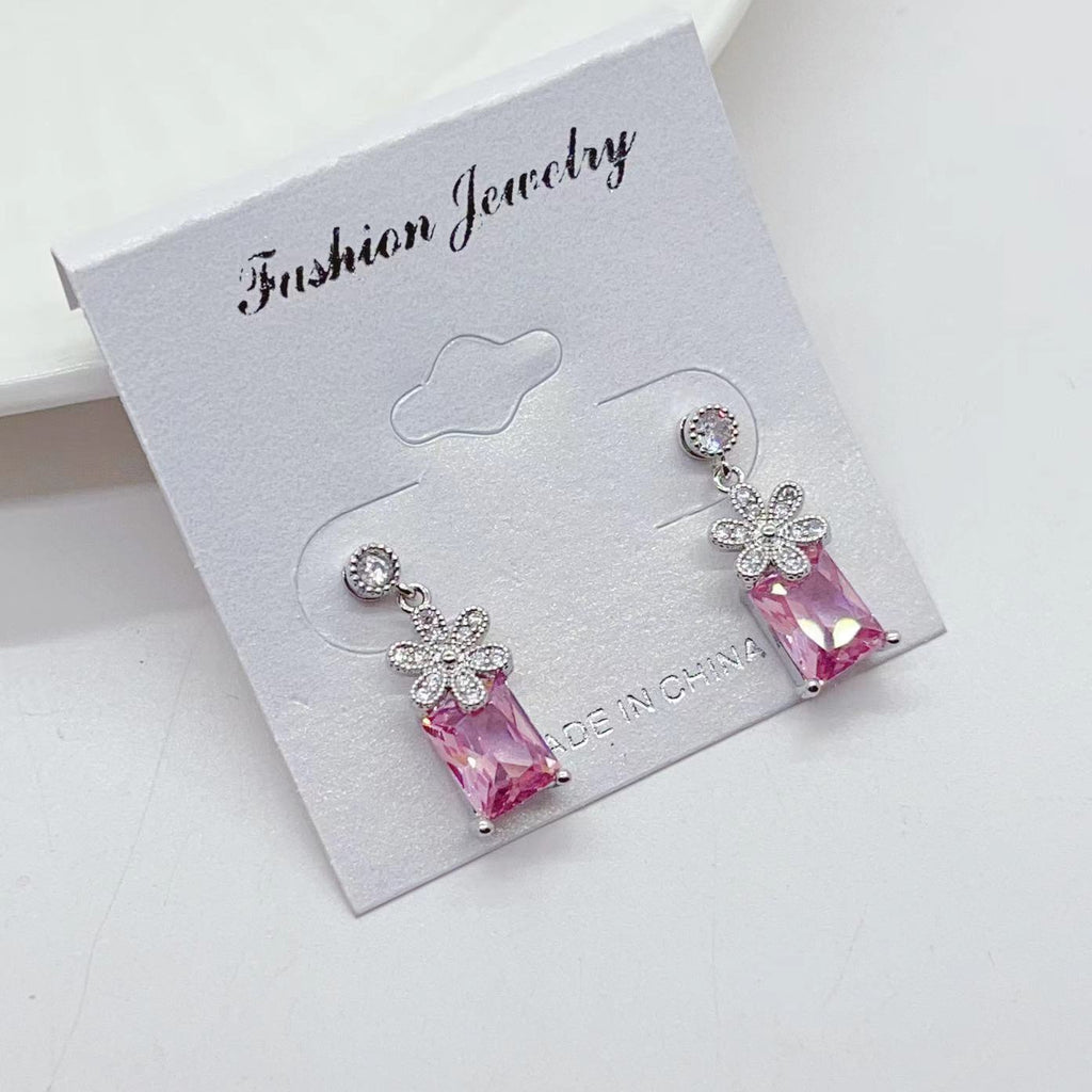 Copper Plated Real Gold Rectangular Necklace Suit Beauty hair & fashionfj