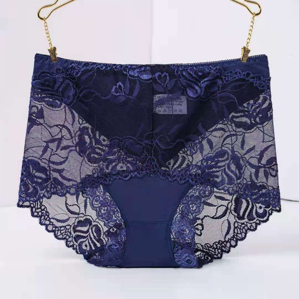 Mid-high-waist Lace Panties For Ladies Sexy Beauty hair & fashionfj