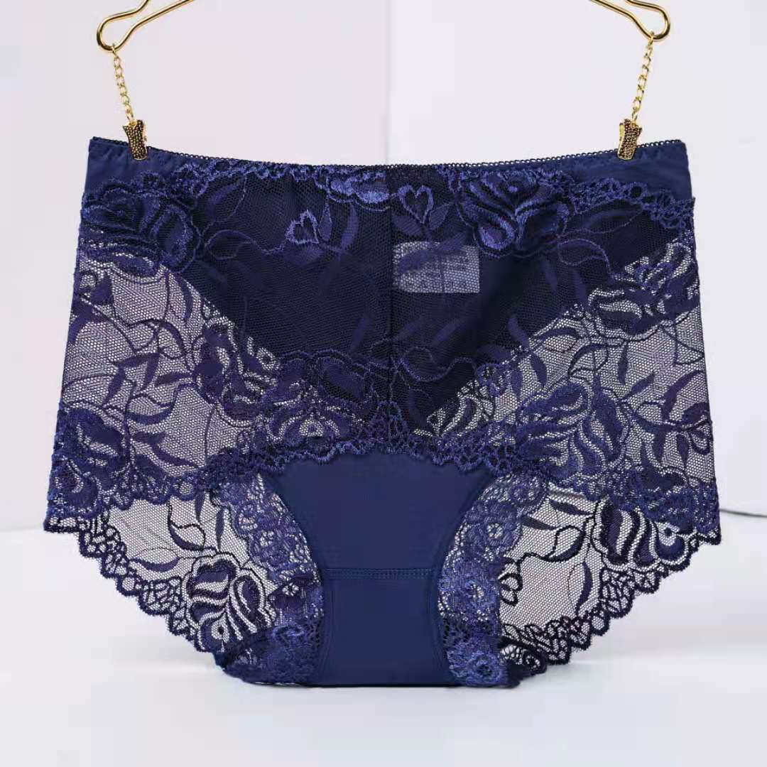 Mid-high-waist Lace Panties For Ladies Sexy Beauty hair & fashionfj