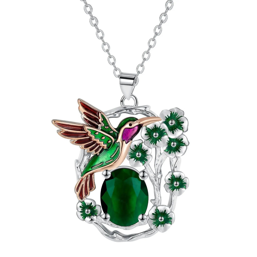 Hummingbird Necklace Women's Vintage Cross Chain Pendant Jewelry Beauty hair & fashionfj