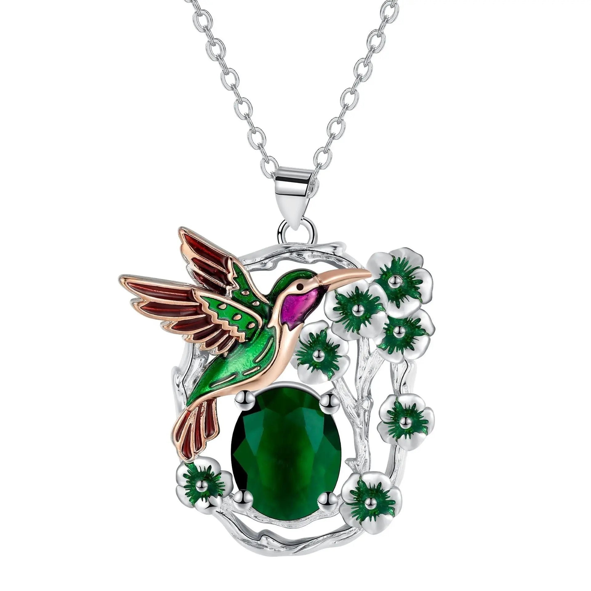 Hummingbird Necklace Women's Vintage Cross Chain Pendant Jewelry Beauty hair & fashionfj