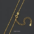 18K Gold Necklace Women's 925 Sterling Silver Gold Plated Chain Beauty hair & fashionfj