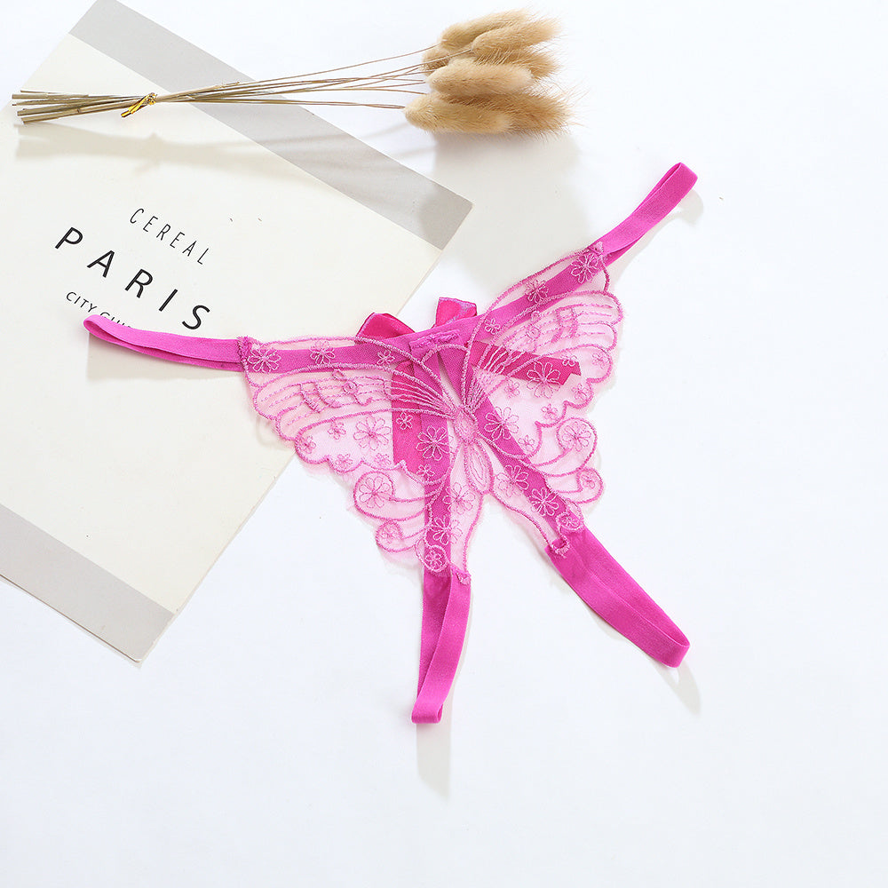 Ladies Fashion Personality Butterfly Embroidered Panties Beauty hair & fashionfj
