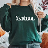 Vintage Yeshua Christian Sweatshirt Christian Apparel Faith Beauty hair & fashionfj