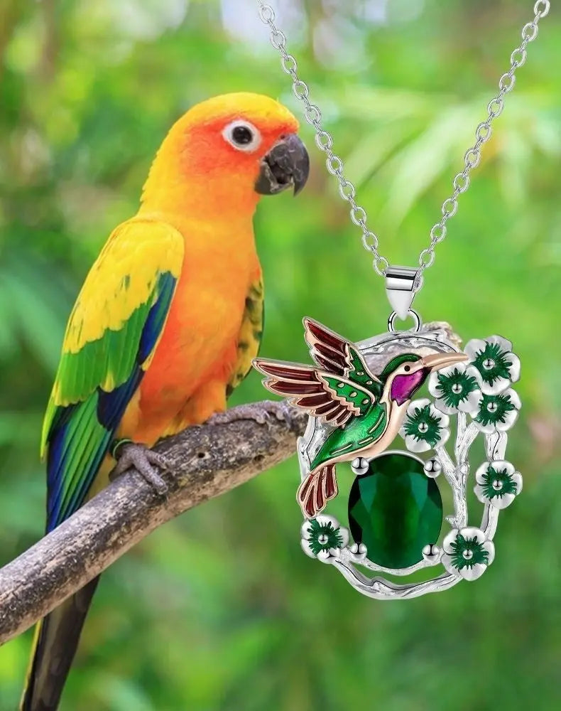 Hummingbird Necklace Women&
