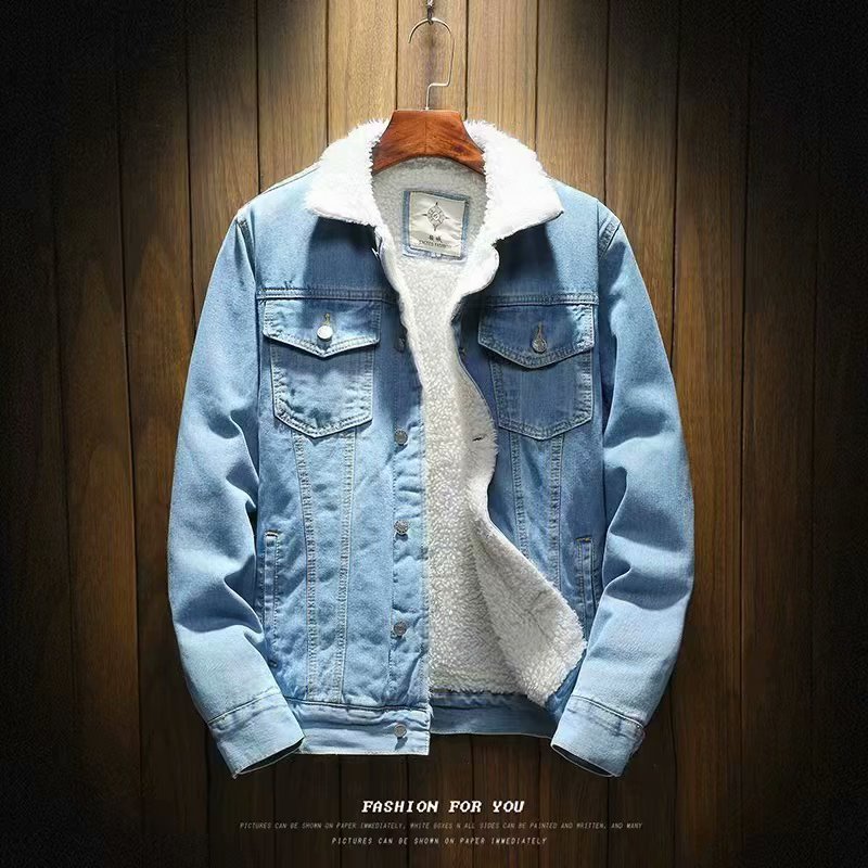 Men's winter denim cotton jacket Beauty hair & fashionfj