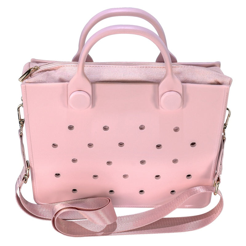 Waterproof EVA Handbag Punching Women's Tote Bags With Shoulder Strap For Women Hand Tote Bag Beach Bag Beauty hair & fashionfj