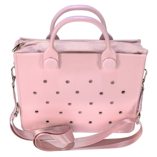 Waterproof EVA Handbag Punching Women's Tote Bags With Shoulder Strap For Women Hand Tote Bag Beach Bag Beauty hair & fashionfj