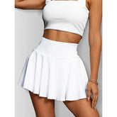 Women Tennis Skirt Golf Skorts Athletic High Waisted With Pockets Inner Shorts Sport Workout Beauty hair & fashionfj