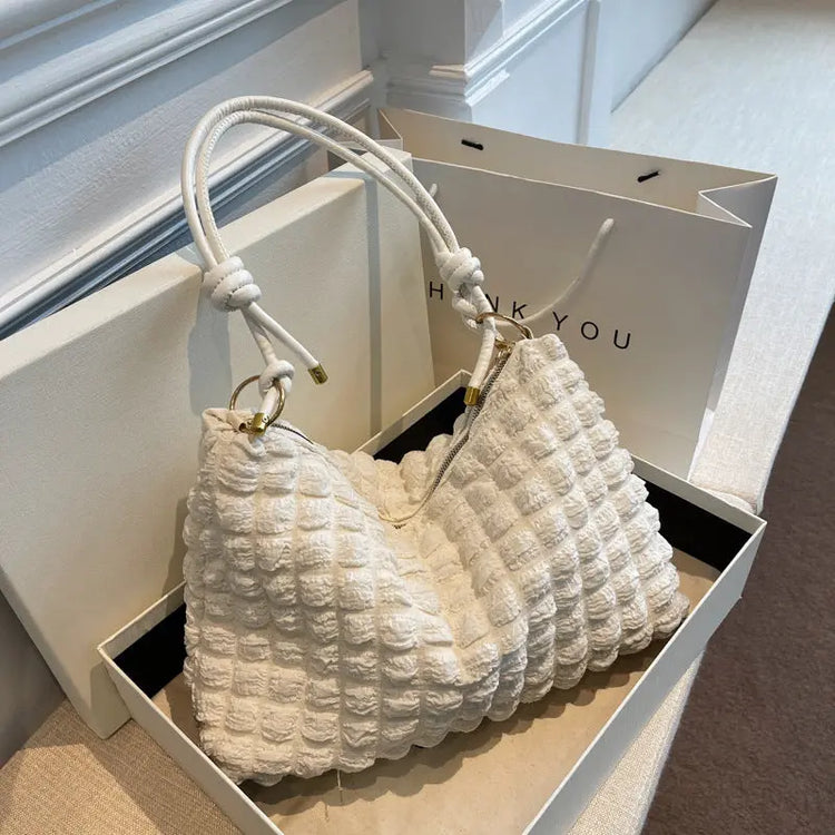 Bubble Underarm Bag Large Capacity Bag Women Beauty hair & fashionfj