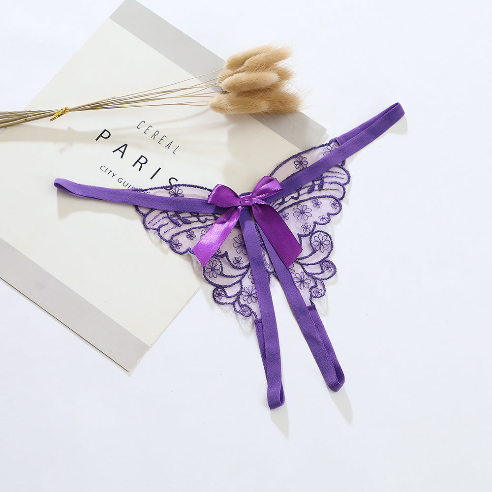 Ladies Fashion Personality Butterfly Embroidered Panties Beauty hair & fashionfj
