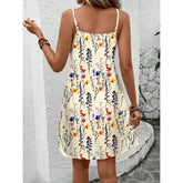 Casual Patchwork Sleeveless Printed Sling Women&
