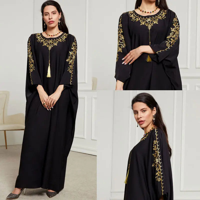 Fashionable Elegant Blouse Embroidered Dress Beauty hair & fashionfj
