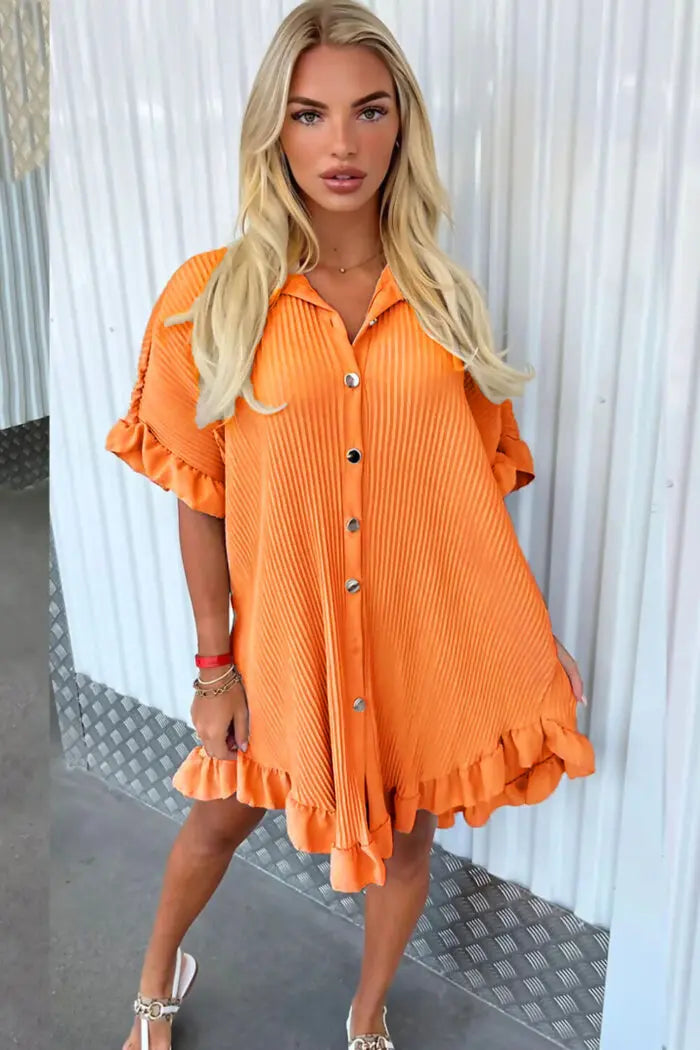 Ladies Pleated Dress Beauty hair & fashionfj