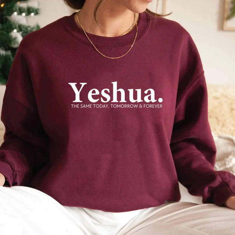 Vintage Yeshua Christian Sweatshirt Christian Apparel Faith Beauty hair & fashionfj