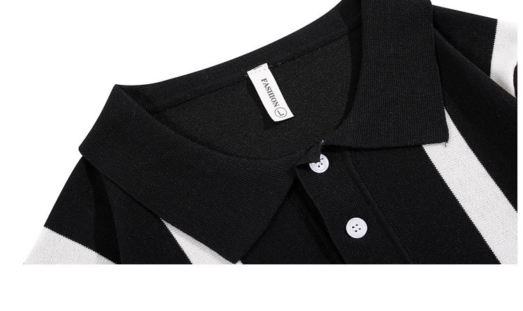 High Street Striped Half Sleeve Polo Shirt For Boys Beauty hair & fashionfj