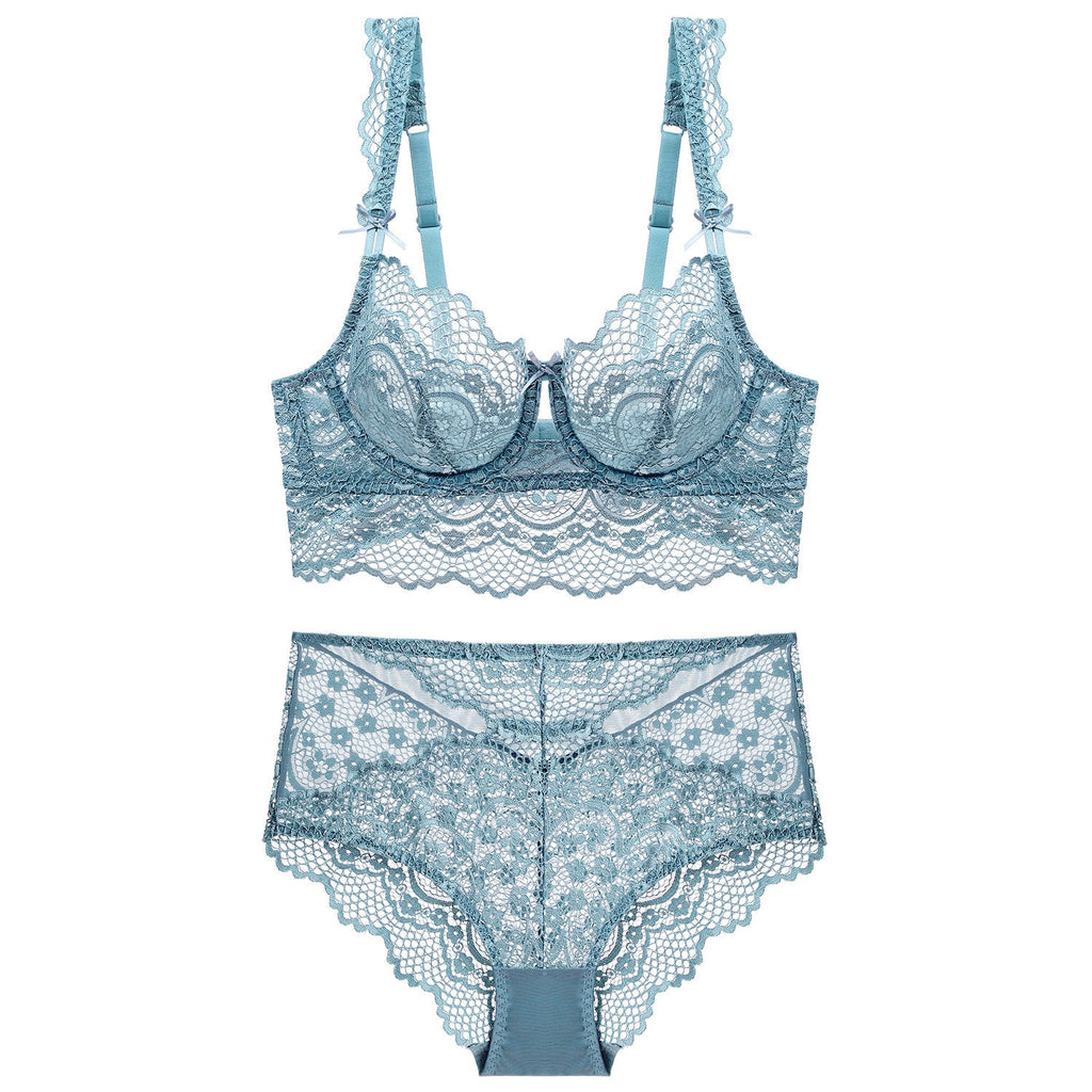 Blue Ladies Bra And Panties Set Beauty hair & fashionfj