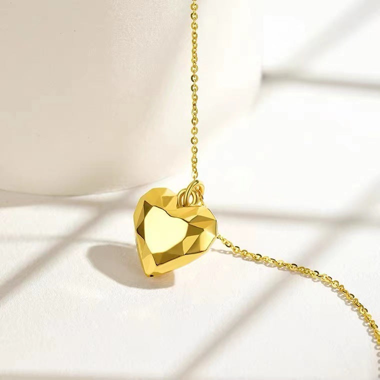 18K Gold Cut Love Gold Pendant Versatile Beauty hair & fashionfj