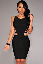 New Bandage Dresses For Women Black Sexy Sleeveless Ladies Beauty hair & fashionfj
